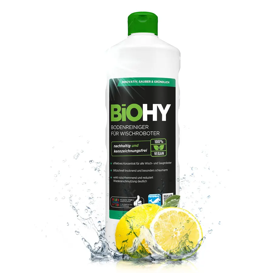 BiOHY Limpiador pisos para robots limpiadores (1 botella de 1 litro) |