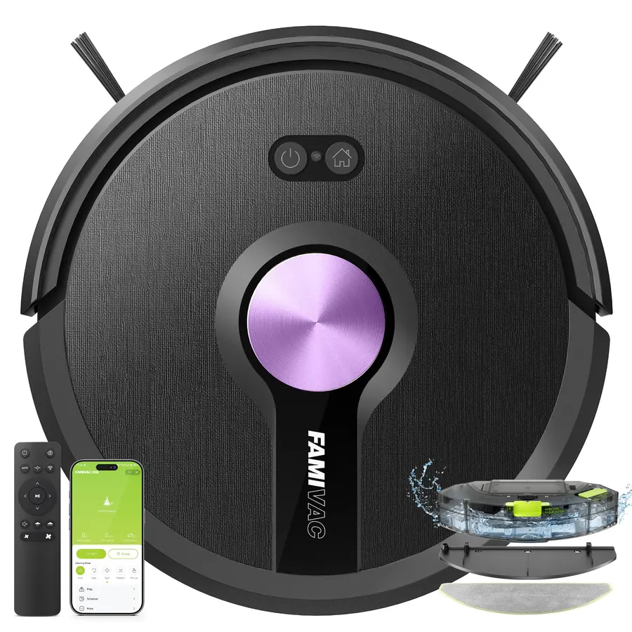 FAMIVAC Robot Aspirador R10 con función de Limpieza