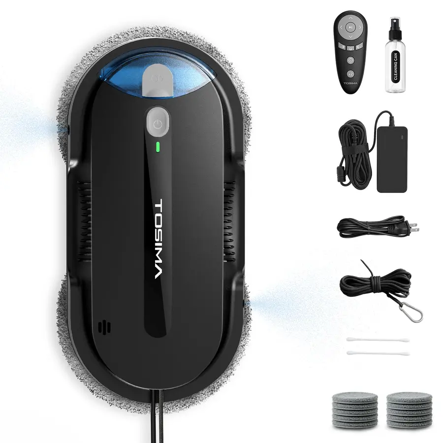 Tosima Robot limpiacristale X1 – Robot de Limpieza de Ventanas con Dob