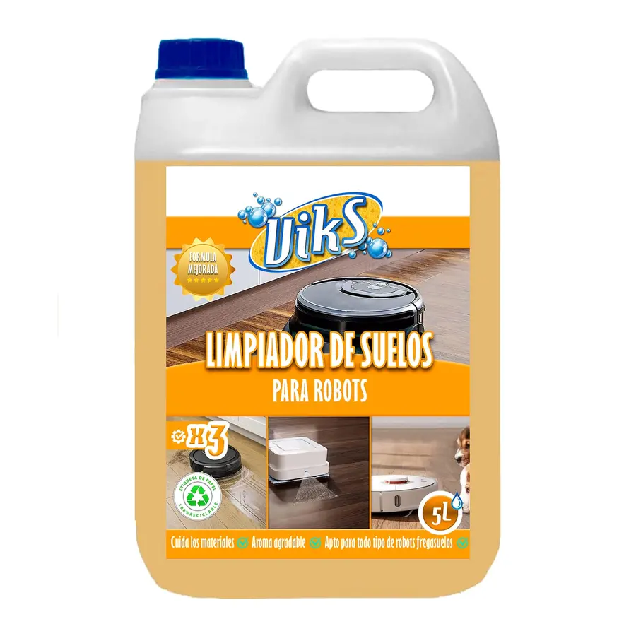 Viks | Limpiador de Suelos para Robots | Fregasuelos para robot aspira